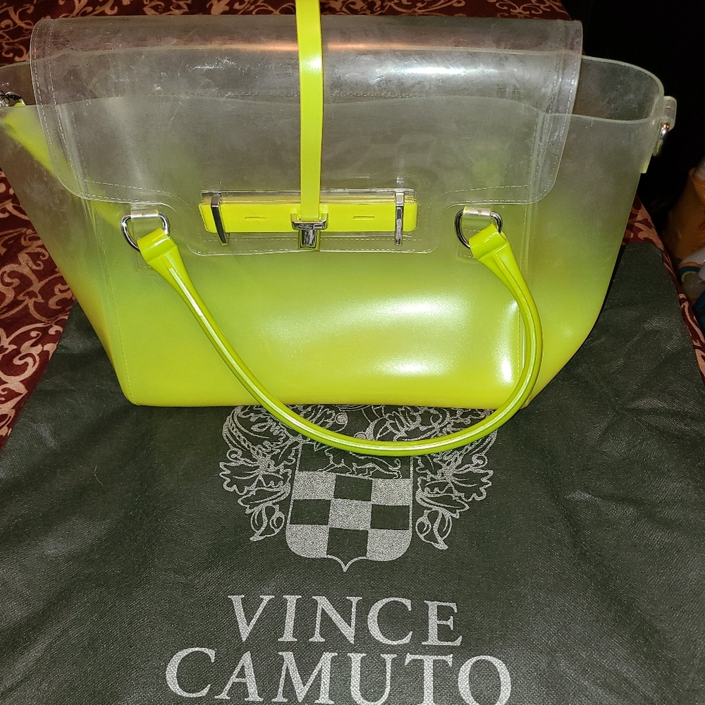 Vince Camuto Jelly Limoncello Satchel Handbag New